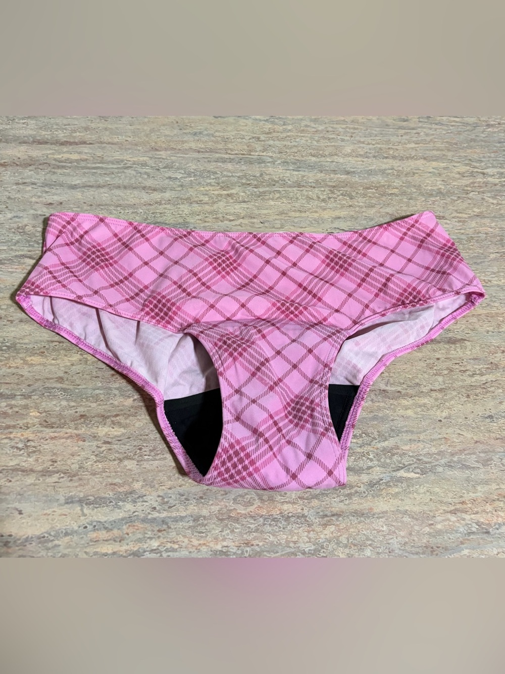 NWOT PINK Victoria’s Secret Plaid Period Panty